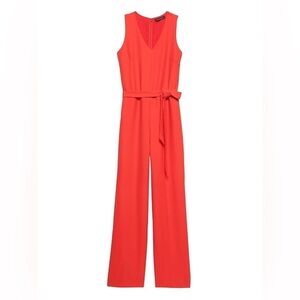 BANANA REPUBLIC V Neck Tie Waist Jumpsuit